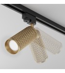 Lamps for 1 phase busbars - Maytoni Focus Design UNITY 1xGU10 10W Gold TR011-1-GU10-G Single Circuit Rail Spotlight. - product 7