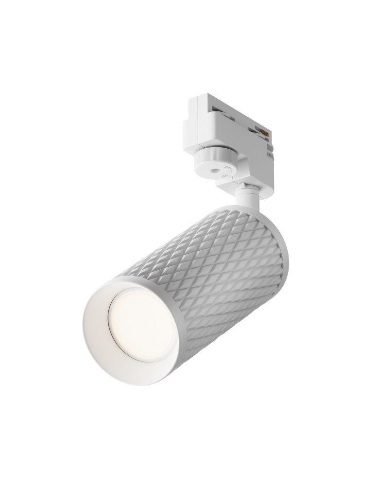 Lamps for 1 phase busbars - Maytoni Focus Design UNITY Single Circuit Rail Spotlight 1xGU10 10W White TR011-1-GU10-W. - product kolory-swiatla.pl 1