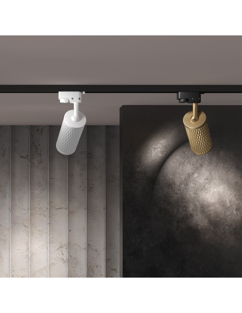Lamps for 1 phase busbars - Maytoni Focus Design UNITY Single Circuit Rail Spotlight 1xGU10 10W White TR011-1-GU10-W. - product kolory-swiatla.pl 2