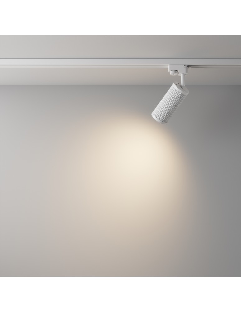 Lamps for 1 phase busbars - Maytoni Focus Design UNITY Single Circuit Rail Spotlight 1xGU10 10W White TR011-1-GU10-W. - product kolory-swiatla.pl 4
