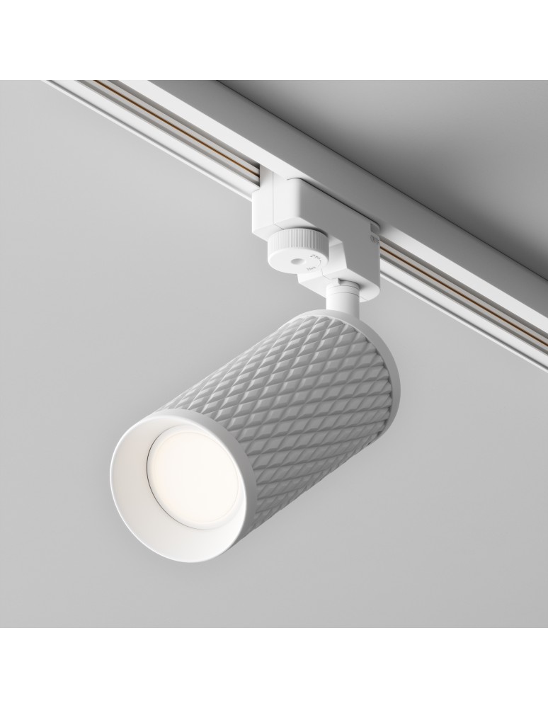 Lamps for 1 phase busbars - Maytoni Focus Design UNITY Single Circuit Rail Spotlight 1xGU10 10W White TR011-1-GU10-W. - product kolory-swiatla.pl 5