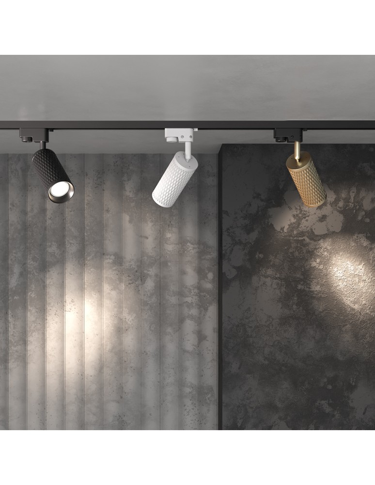 Lamps for 1 phase busbars - Maytoni Focus Design UNITY 1xGU10 10W Black TR011-1-GU10-B Single Circuit Rail Spotlight. - product kolory-swiatla.pl 2