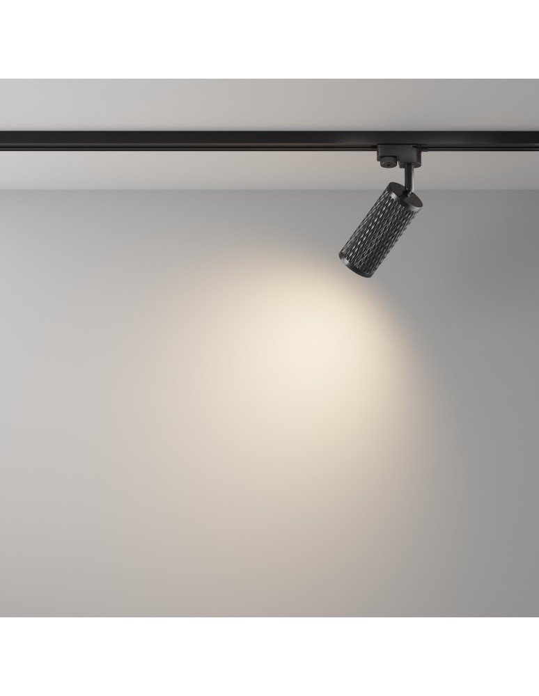 Lamps for 1 phase busbars - Maytoni Focus Design UNITY 1xGU10 10W Black TR011-1-GU10-B Single Circuit Rail Spotlight. - product kolory-swiatla.pl 4