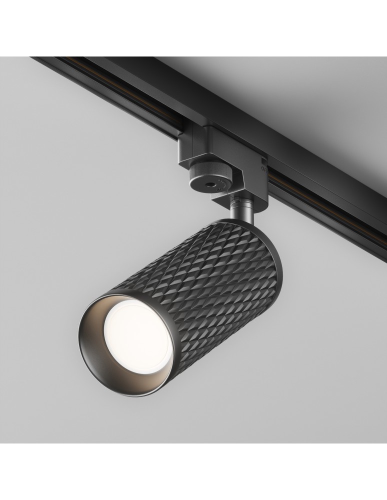 Lamps for 1 phase busbars - Maytoni Focus Design UNITY 1xGU10 10W Black TR011-1-GU10-B Single Circuit Rail Spotlight. - product kolory-swiatla.pl 5