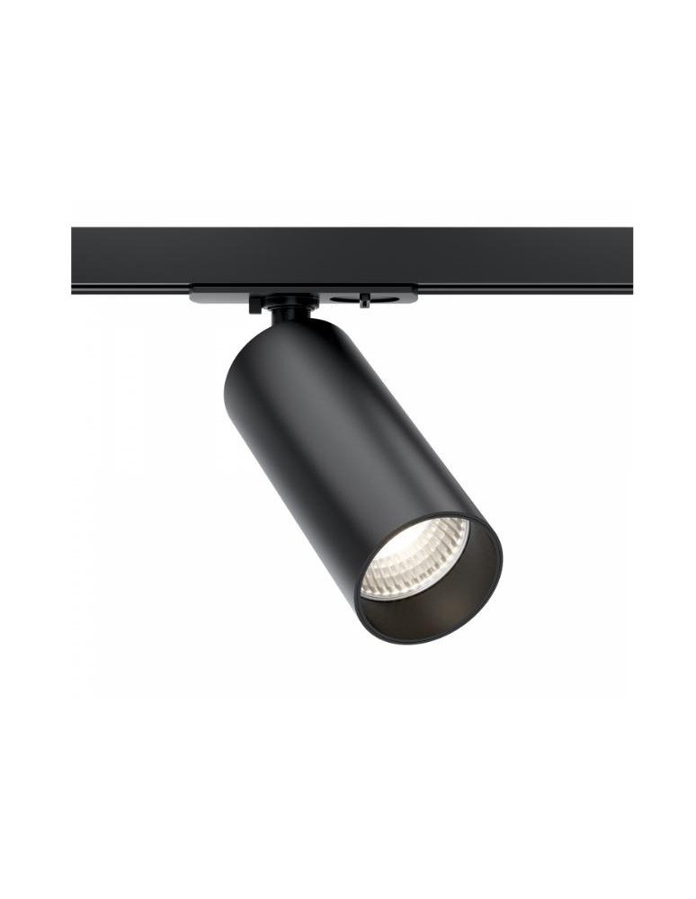 Lamps for 1 phase busbars - Maytoni Focus LED Spotlight for UNITY LED Single Circuit Rail 12W 900lm 3000K Black TR021-1-12B3K-W-B - product kolory-swiatla.pl 2