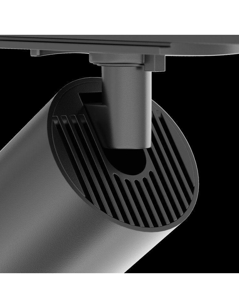 Lamps for 1 phase busbars - Maytoni Focus LED Spotlight for UNITY LED Single Circuit Rail 12W 900lm 3000K Black TR021-1-12B3K-W-B - product kolory-swiatla.pl 3