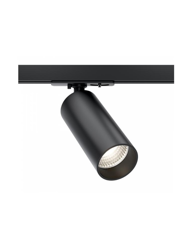 Lamps for 1 phase busbars - Maytoni Focus LED Spotlight for UNITY LED Single Circuit Rail 12W 900lm 3000K Black TR021-1-12B3K-W-D-B - product kolory-swiatla.pl 2