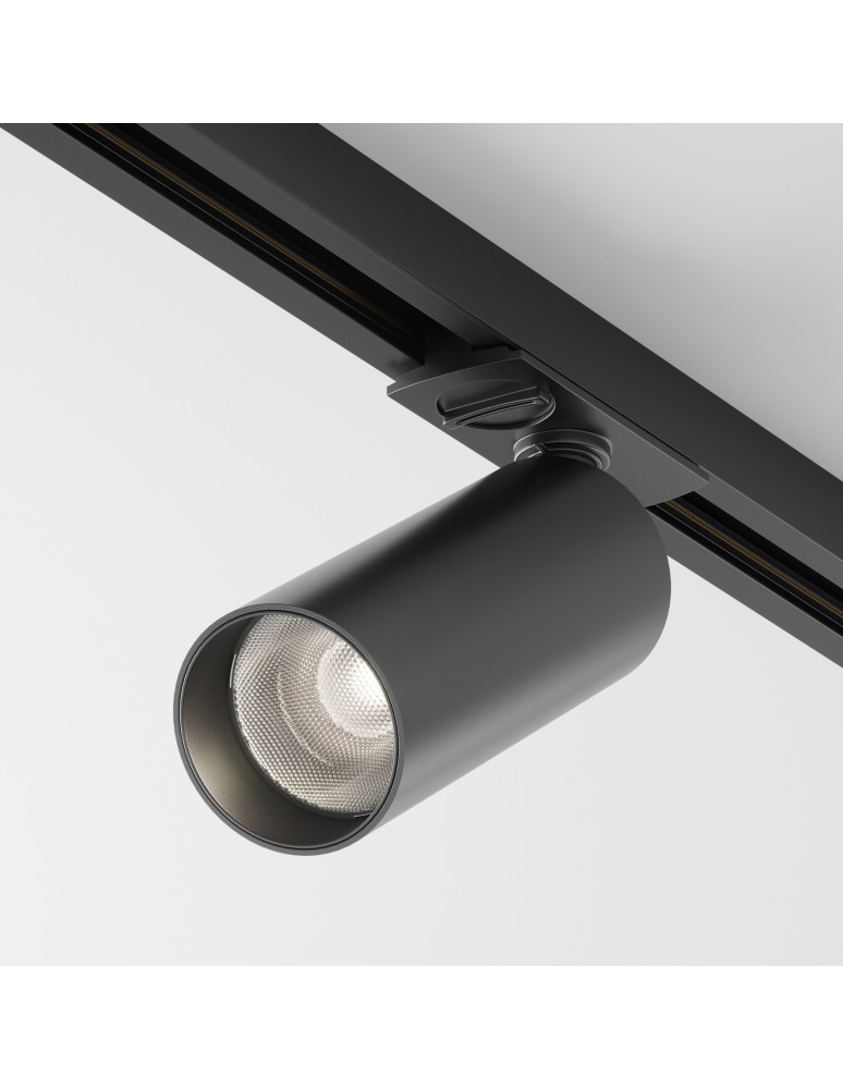 Lamps for 1 phase busbars - Maytoni Focus LED Spotlight for UNITY LED Single Circuit Rail 12W 900lm 4000K Black TR021-1-12B4K-W-D-B - product kolory-swiatla.pl 1