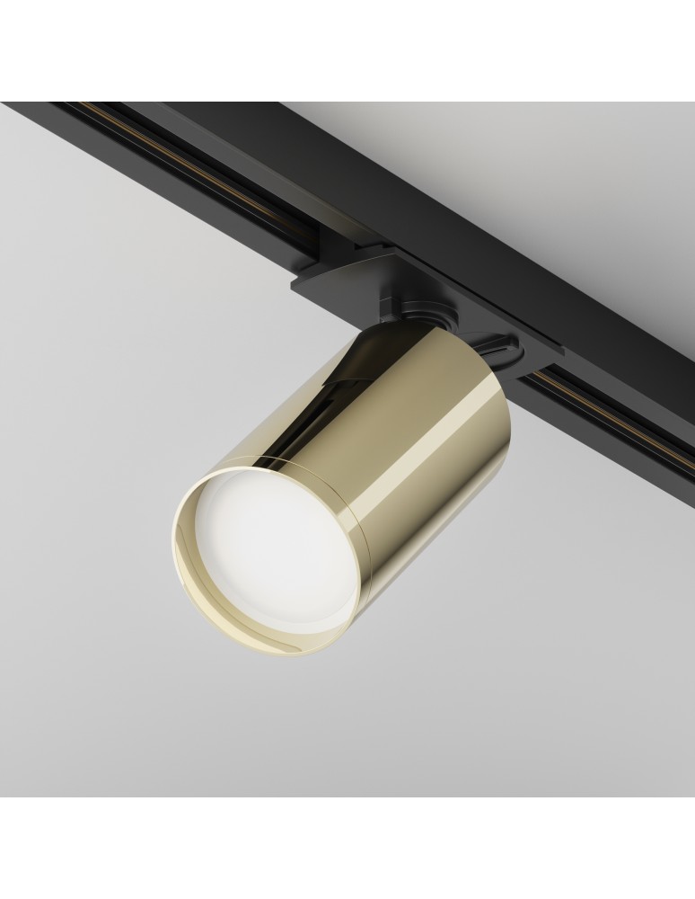 Lamps for 1 phase busbars - Maytoni Focus S Spotlight for UNITY Single-Circuit Rail 1xGU10 10W Black, Gold TR020-1-U-GU10-BG - product kolory-swiatla.pl 1