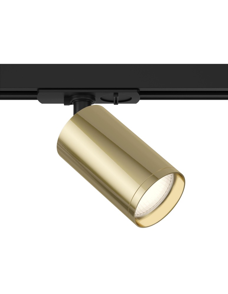 Lamps for 1 phase busbars - Maytoni Focus S Spotlight for UNITY Single-Circuit Rail 1xGU10 10W Black, Gold TR020-1-U-GU10-BG - product kolory-swiatla.pl 2
