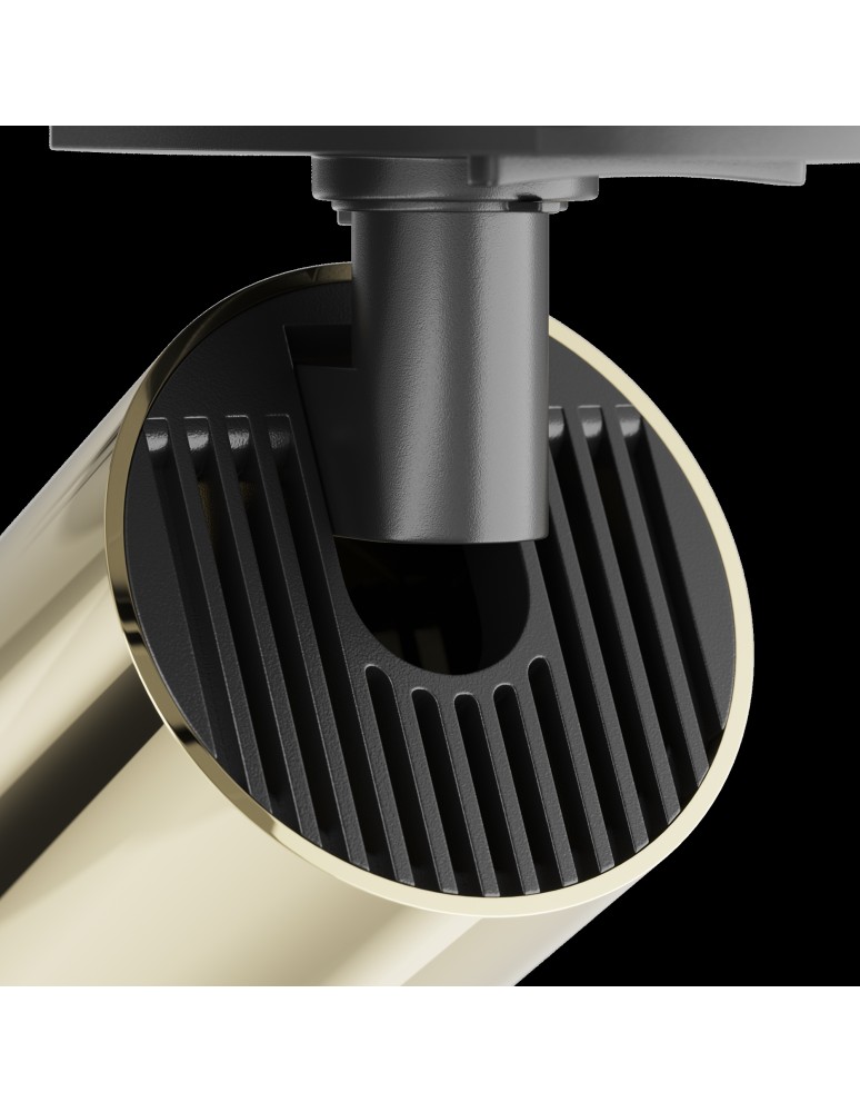 Lamps for 1 phase busbars - Maytoni Focus S Spotlight for UNITY Single-Circuit Rail 1xGU10 10W Black, Gold TR020-1-U-GU10-BG - product kolory-swiatla.pl 3