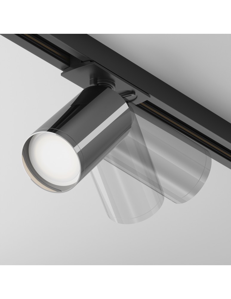 Lamps for 1 phase busbars - Maytoni Focus S Spotlight for UNITY Single-Circuit Rail 1xGU10 10W Black, Graphite TR020-1-U-GU10-BGF - product kolory-swiatla.pl 4