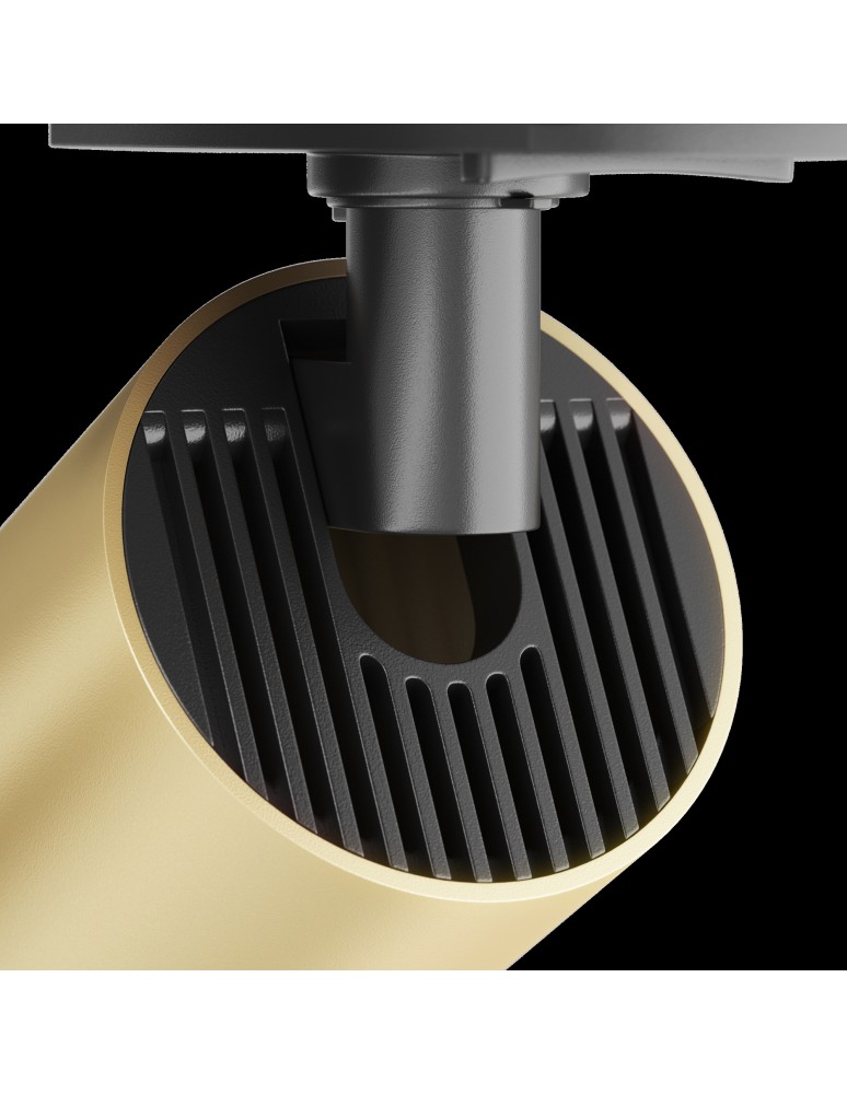 Lamps for 1 phase busbars - Maytoni Focus S Spotlight for UNITY Single Circuit Bus 1xGU10 10W Black, Gold Matte TR020-1-U-GU10-BMG - product kolory-swiatla.pl 2
