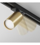 Lamps for 1 phase busbars - Maytoni Focus S Spotlight for UNITY Single Circuit Bus 1xGU10 10W Black, Gold Matte TR020-1-U-GU10-BMG - product 4