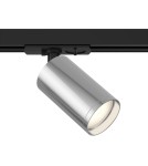 Lamps for 1 phase busbars - Maytoni Focus S Spotlight for UNITY Single-Circuit Rail 1xGU10 10W Black, Silver TR020-1-U-GU10-BS - product 1