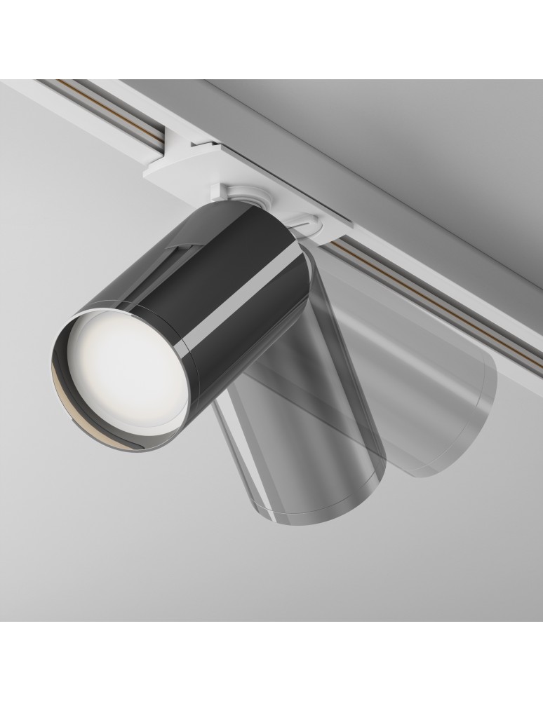Lamps for 1 phase busbars - Maytoni Focus S Spotlight for UNITY Single-Circuit Rail 1xGU10 10W White, Graphite TR020-1-U-GU10-WGF - product kolory-swiatla.pl 4