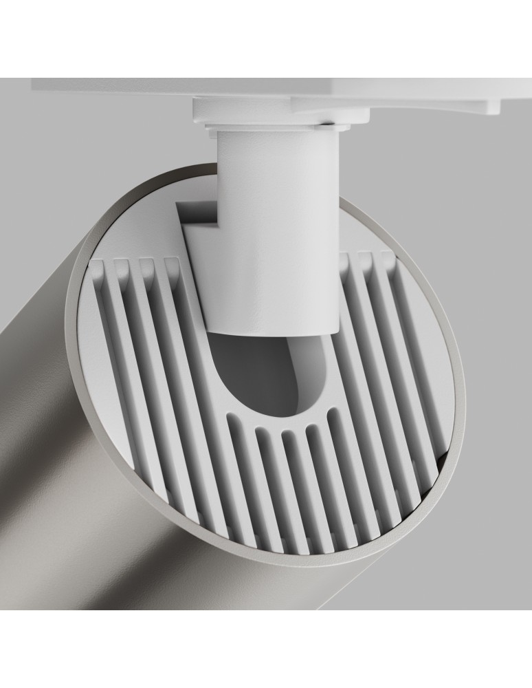 Lamps for 1 phase busbars - Maytoni Focus S Spotlight for UNITY Single-Circuit Rail 1xGU10 10W White, Silver TR020-1-U-GU10-WS - product kolory-swiatla.pl 2