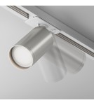 Lamps for 1 phase busbars - Maytoni Focus S Spotlight for UNITY Single-Circuit Rail 1xGU10 10W White, Silver TR020-1-U-GU10-WS - product 4