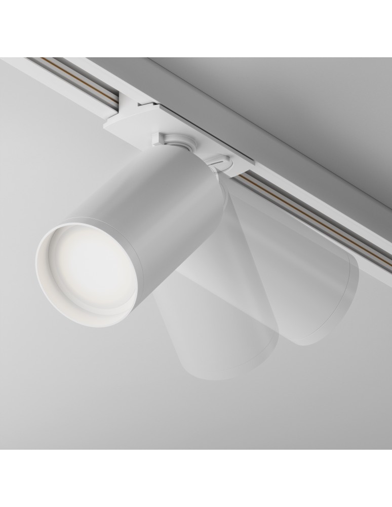 Lamps for 1 phase busbars - Maytoni Focus S Spotlight for UNITY Single Circuit Rail 1xGU10 10W White TR020-1-GU10-W. - product kolory-swiatla.pl 5