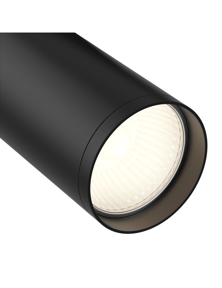 Lamps for 1 phase busbars - Maytoni Focus S Spotlight for UNITY Single Circuit Rail 1xGU10 10W Black TR020-1-GU10-B. - product kolory-swiatla.pl 4