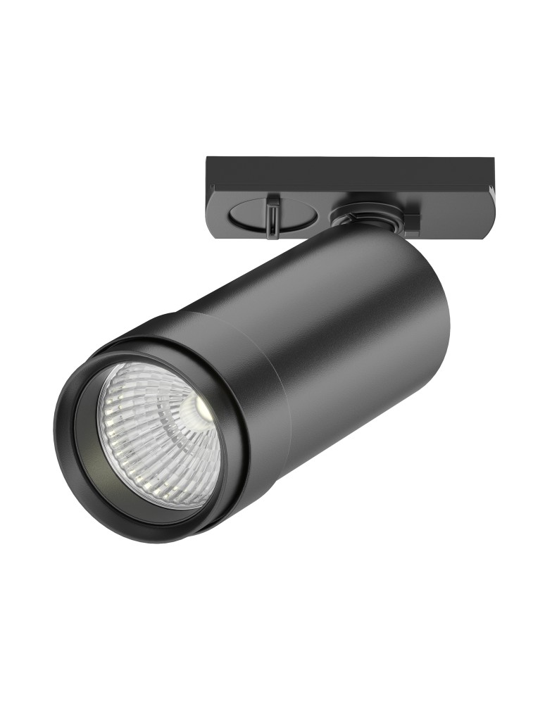 Lamps for 1 phase busbars - Maytoni Focus Zoom Spotlight for UNITY LED single circuit rail 12W 900lm 4000K Black TR021-1-124K-Z-B - product kolory-swiatla.pl 1