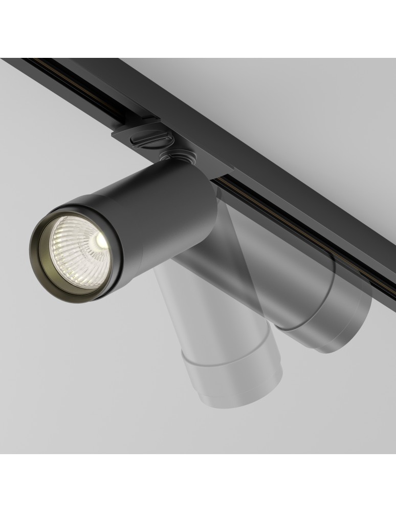 Lamps for 1 phase busbars - Maytoni Focus Zoom Spotlight for UNITY LED single circuit rail 12W 900lm 3000K Black TR021-1-12B3K-Z-B - product kolory-swiatla.pl 4