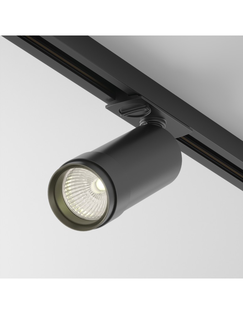 Lamps for 1 phase busbars - Maytoni Focus Zoom Spotlight for UNITY LED single circuit rail 12W 900lm 3000K Black TR021-1-12B3K-Z-D-B - product kolory-swiatla.pl 1