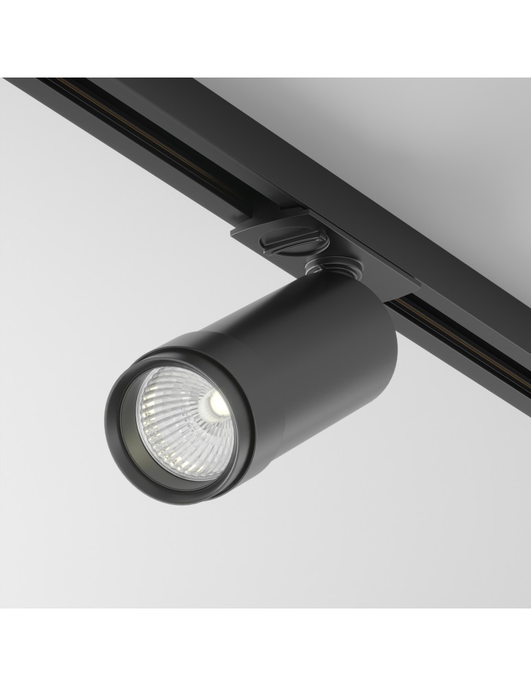 Lamps for 1 phase busbars - Maytoni Focus Zoom Spotlight for UNITY LED Single Circuit Rail 12W 900lm 4000K Black TR021-1-12B4K-Z-D-B - product kolory-swiatla.pl 1