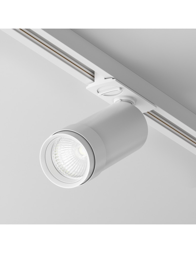 Lamps for 1 phase busbars - Maytoni Focus Zoom Spotlight for UNITY LED Single Circuit Rail 12W 900lm 4000K White TR021-1-12B4K-Z-D-W - product kolory-swiatla.pl 1