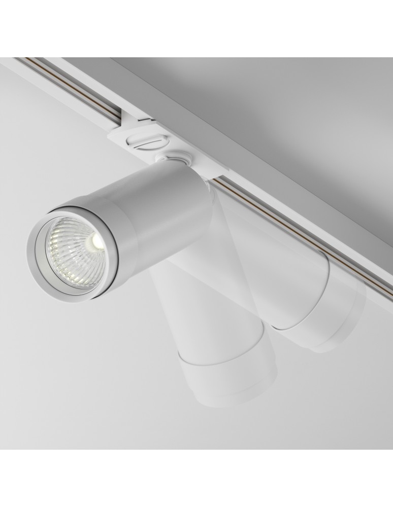 Lamps for 1 phase busbars - Maytoni Focus Zoom Spotlight for UNITY LED Single Circuit Rail 12W 900lm 4000K White TR021-1-12B4K-Z-W - product kolory-swiatla.pl 2