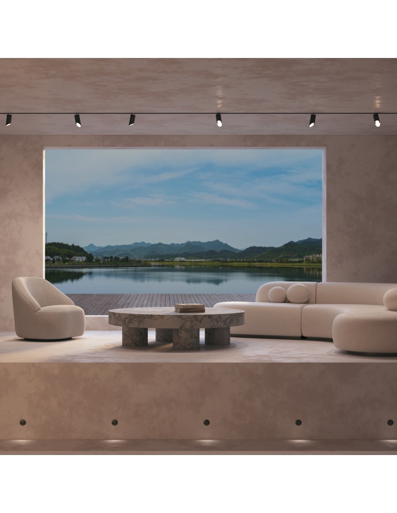 Lamps for 1 phase busbars - Maytoni Lipari UNITY Single Circuit Rail Spotlight 1xGU10 12W Black TR087-1-GU10-B. - product kolory-swiatla.pl 2