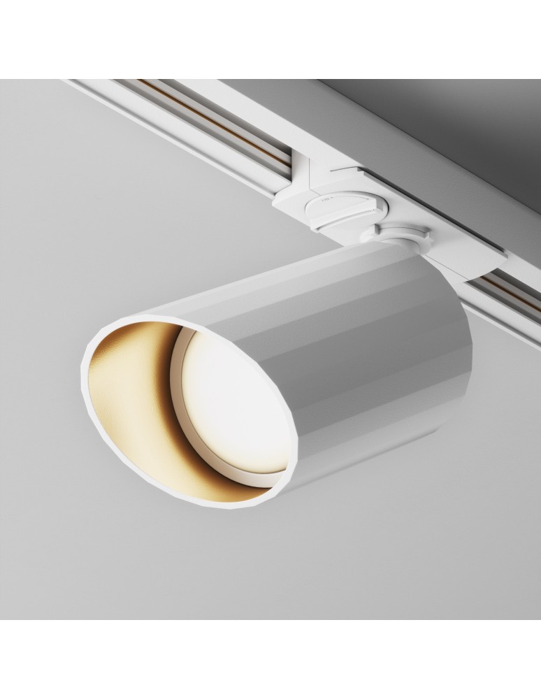 Lamps for 1 phase busbars - Maytoni Lipari UNITY Single-Circuit Rail Spotlight 1xGU10 12W White TR087-1-GU10-W. - product kolory-swiatla.pl 4