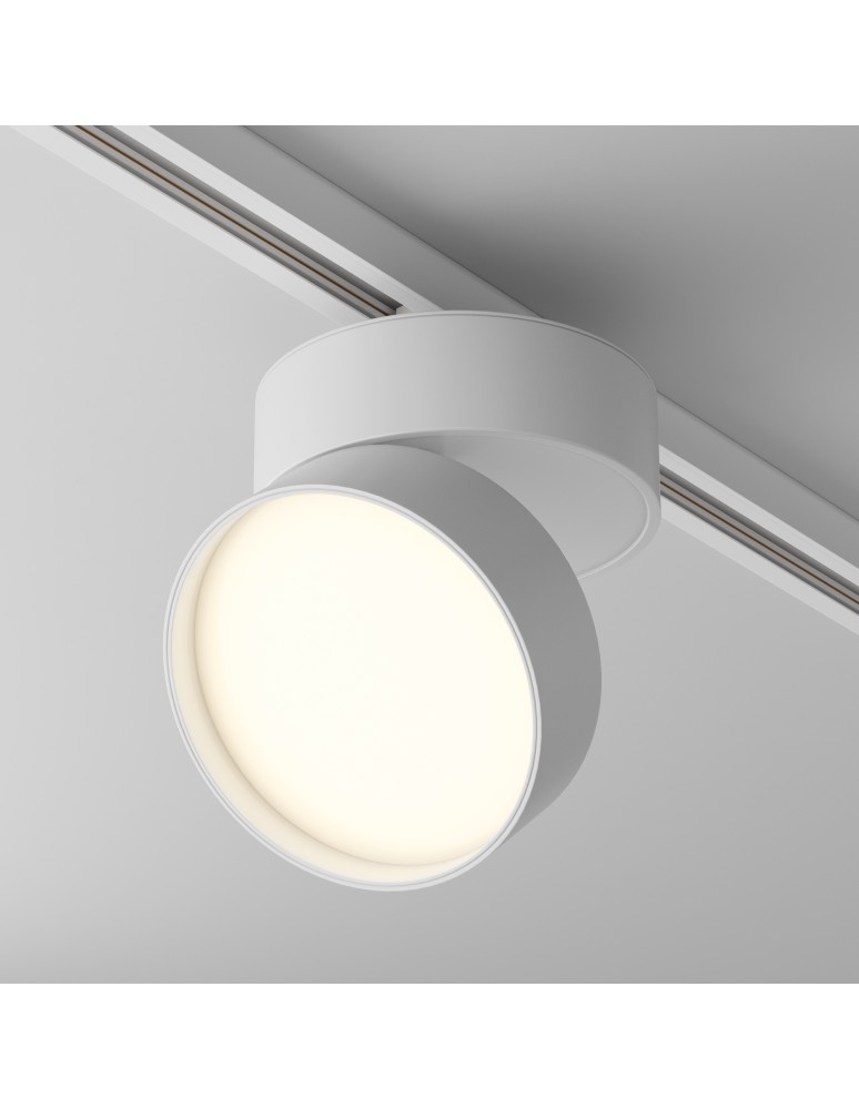 Lamps for 1 phase busbars - Maytoni ONDA UNITY LED 18W 1400lm 3000K White TR007-1-18W3K-W Single Circuit Rail Spotlight. - product kolory-swiatla.pl 4