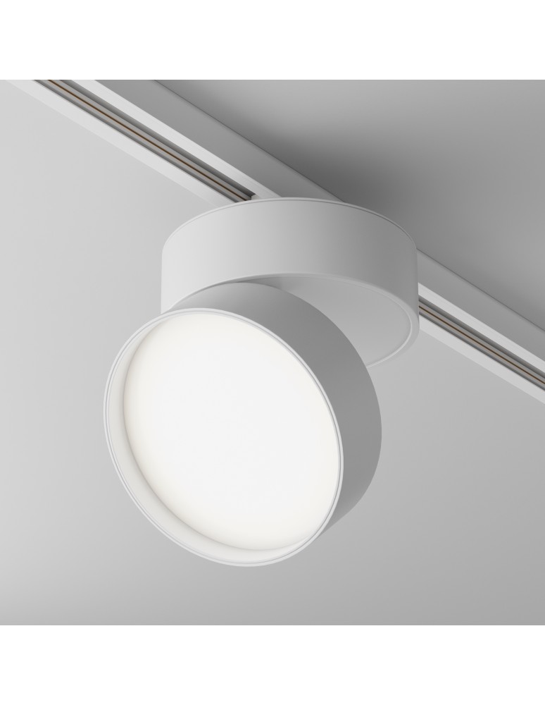 Lamps for 1 phase busbars - Maytoni ONDA UNITY LED 18W 1500lm 4000K White TR007-1-18W3K-W4K Single Circuit Rail Spotlight. - product kolory-swiatla.pl 4