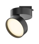 Lamps for 1 phase busbars - Maytoni ONDA UNITY LED 18W 1000lm 3000K Black TR007-1-18W3K-B Single Circuit Rail Spotlight. - product 1