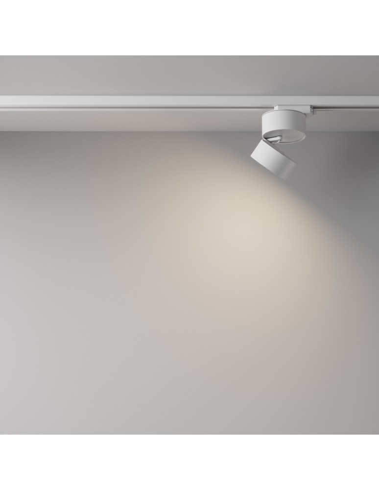 Lamps for 1 phase busbars - Maytoni ONDA UNITY LED 12W 900lm 4000K White TR007-1-12W4K-W Single Circuit Rail Spotlight. - product kolory-swiatla.pl 3