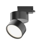 Lamps for 1 phase busbars - Maytoni ONDA UNITY LED 12W 700lm 4000K Black TR007-1-12W4K-B Single Circuit Rail Spotlight. - product 1