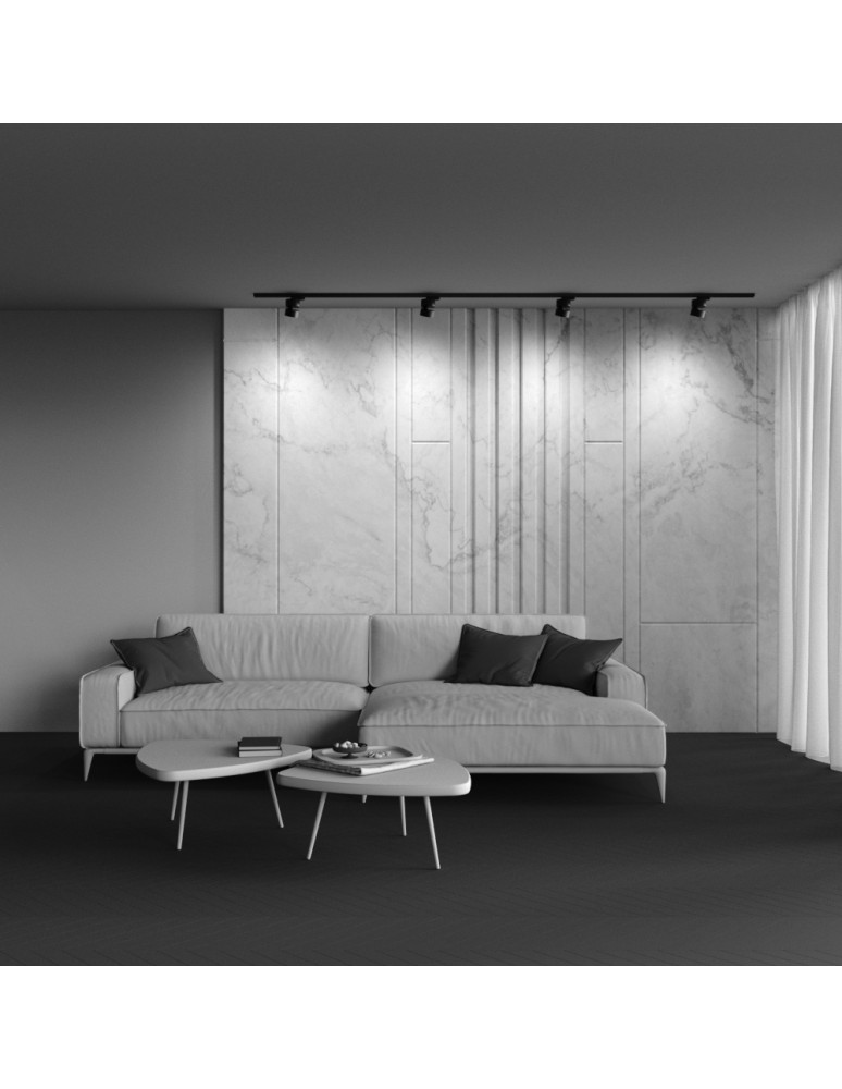 Lamps for 1 phase busbars - Maytoni ONDA UNITY LED 12W 700lm 4000K Black TR007-1-12W4K-B Single Circuit Rail Spotlight. - product kolory-swiatla.pl 8