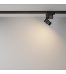 Lamps for 1 phase busbars - Maytoni ONDA UNITY LED 12W 650lm 3000K Black TR007-1-12W3K-B Single Circuit Rail Spotlight. - product 3