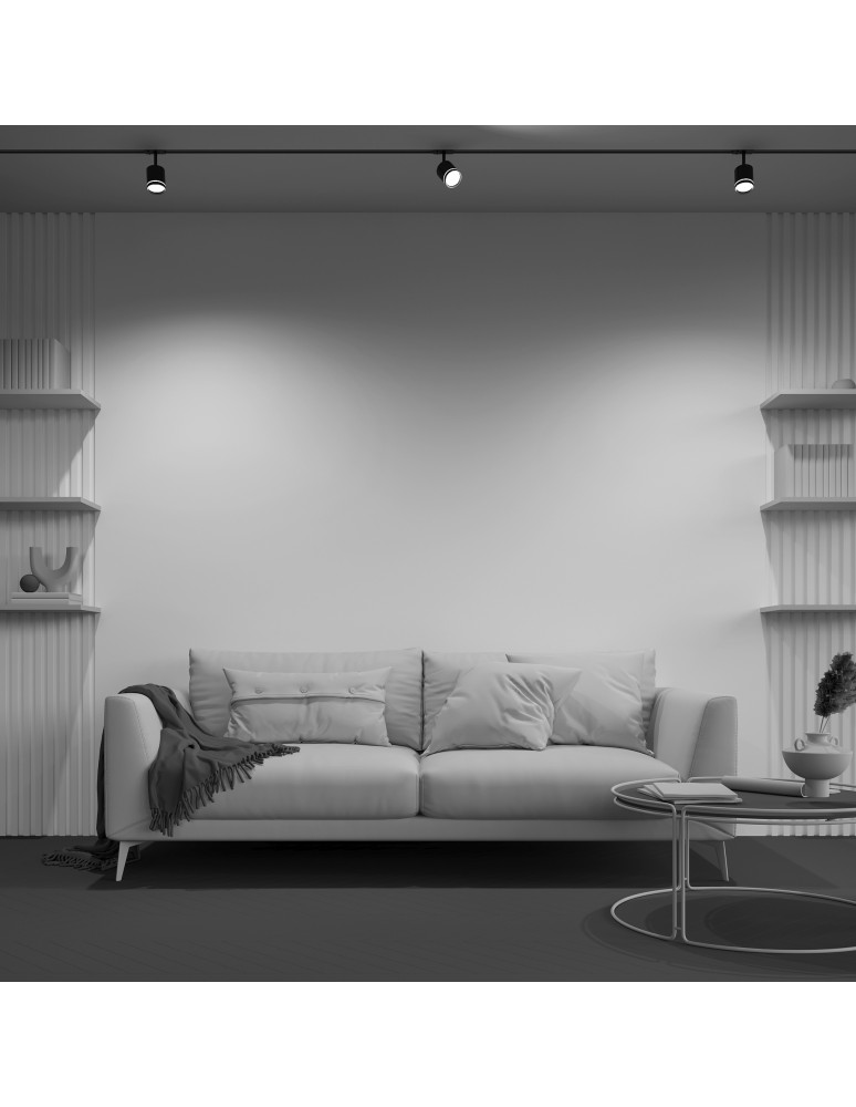 Lamps for 1 phase busbars - Maytoni Orlo UNITY LED 5W single circuit rail spotlight 200lm 3000K Black TR085-1-5W3K-B. - product kolory-swiatla.pl 5