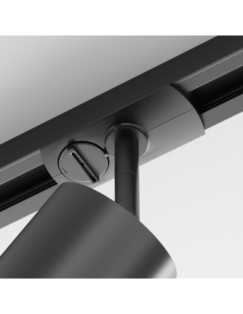 Lamps for 1 phase busbars - Maytoni Orlo UNITY LED 5W Single Circuit Rail Spotlight 200lm 4000K Black TR085-1-5W4K-B - product kolory-swiatla.pl 3