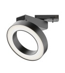 Lamps for 1 phase busbars - Maytoni Rim Spotlight for UNITY LED Single Circuit Rail 12W 650lm 3000K Black TR044-1-12W3K-B. - product 1