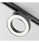 Lamps for 1 phase busbars - Maytoni Rim Spotlight for UNITY LED Single Circuit Rail 12W 650lm 3000K Black TR044-1-12W3K-B. - product 3