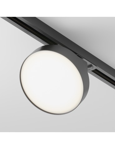 Maytoni Zon UNITY LED 12W 840lm 3000K Black TR043-1-12W3K-B Single Circuit Rail Spotlight.