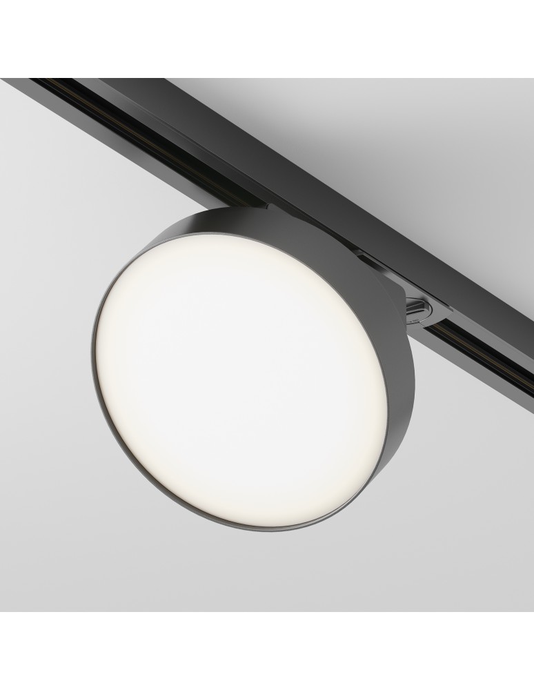 Lamps for 1 phase busbars - Maytoni Zon UNITY LED 12W 840lm 4000K Black TR043-1-12W4K-B Single Circuit Rail Spotlight. - product kolory-swiatla.pl 4