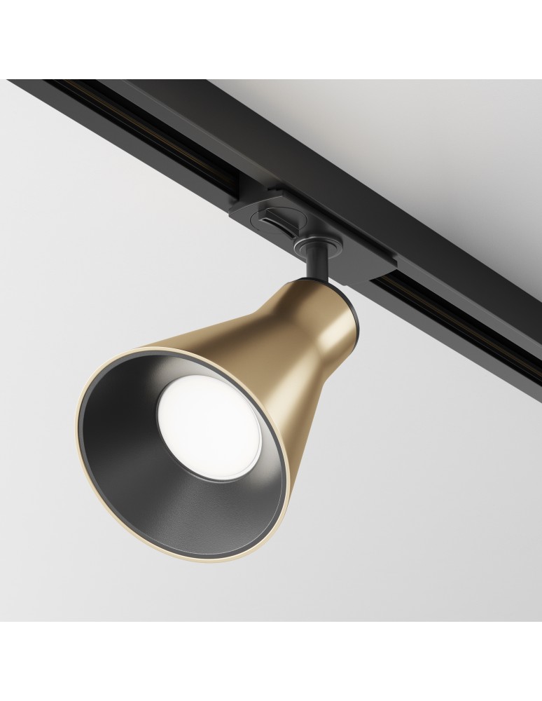 Lamps for 1 phase busbars - Maytoni Virar Spotlight for UNITY Single Circuit Rail 1xGU10 10W Gold Matte TR022-1-GU10-MG - product kolory-swiatla.pl 4