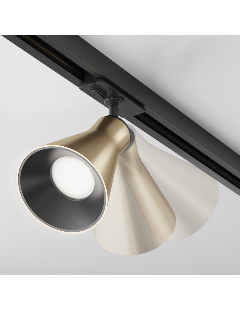 Lamps for 1 phase busbars - Maytoni Virar Spotlight for UNITY Single Circuit Rail 1xGU10 10W Gold Matte TR022-1-GU10-MG - product kolory-swiatla.pl 5