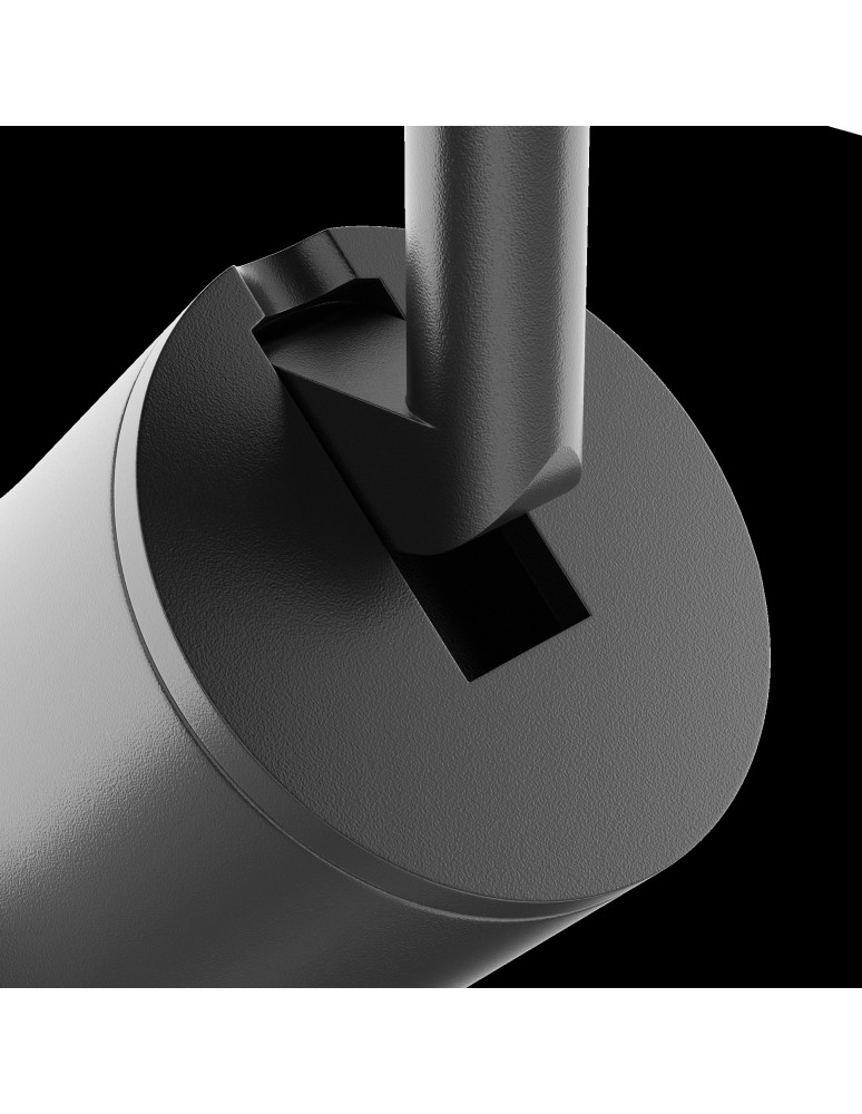 Lamps for 1 phase busbars - Maytoni Virar UNITY Single-Circuit Rail Spotlight 1xGU10 10W Black TR022-1-GU10-B - product kolory-swiatla.pl 4