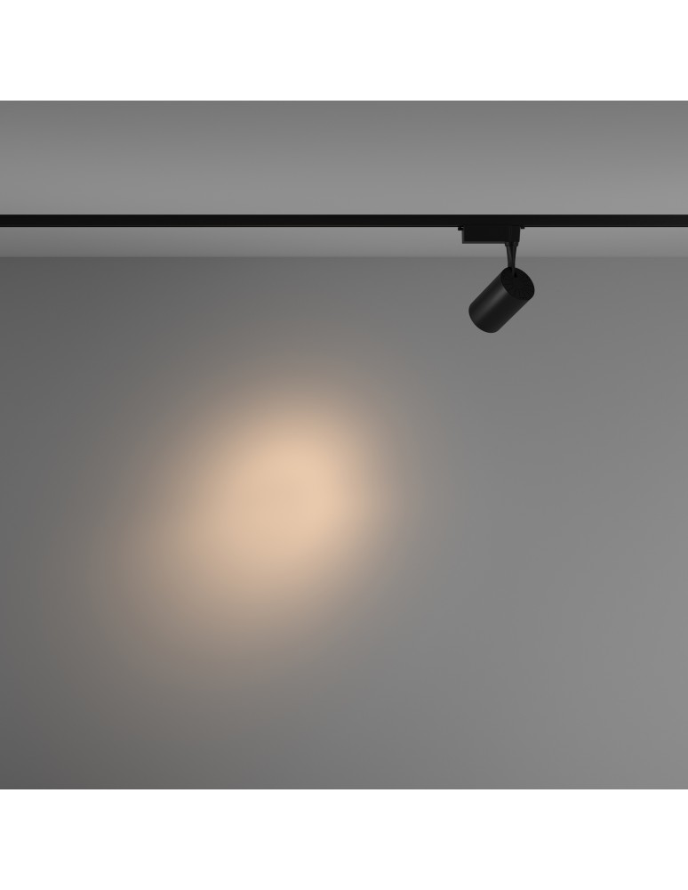 Lamps for 1 phase busbars - Maytoni Vuoro UNITY LED 10W 850lm 3000K Black TR003-1-10W3K-S-B Single Circuit Rail Spotlight. - product kolory-swiatla.pl 3