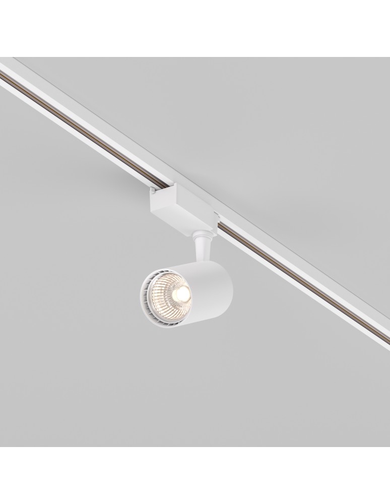 Lamps for 1 phase busbars - Maytoni Vuoro UNITY LED 10W 850lm 3000K White TR003-1-10W3K-S-W Single Circuit Rail Spotlight. - product kolory-swiatla.pl 1